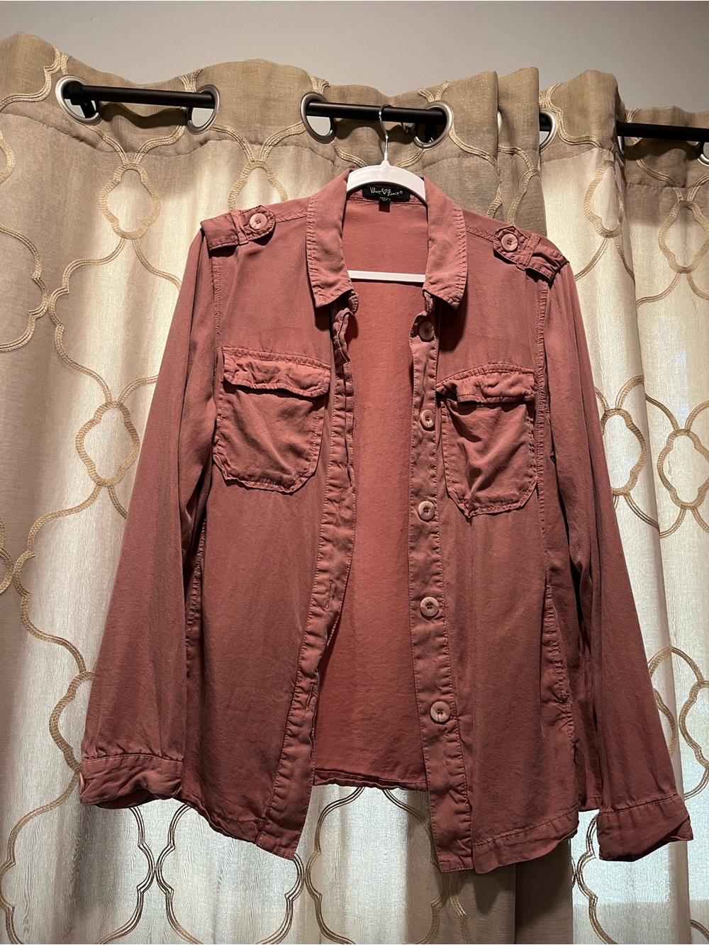 Velvet Heart Dusty Rose Utility Jacket